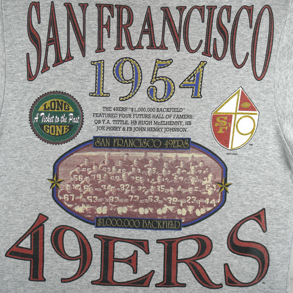 NFL (Long Gone) - San Francisco 49ers Team Of The 80s T-Shirt 1992 Large Vintage Retro Football