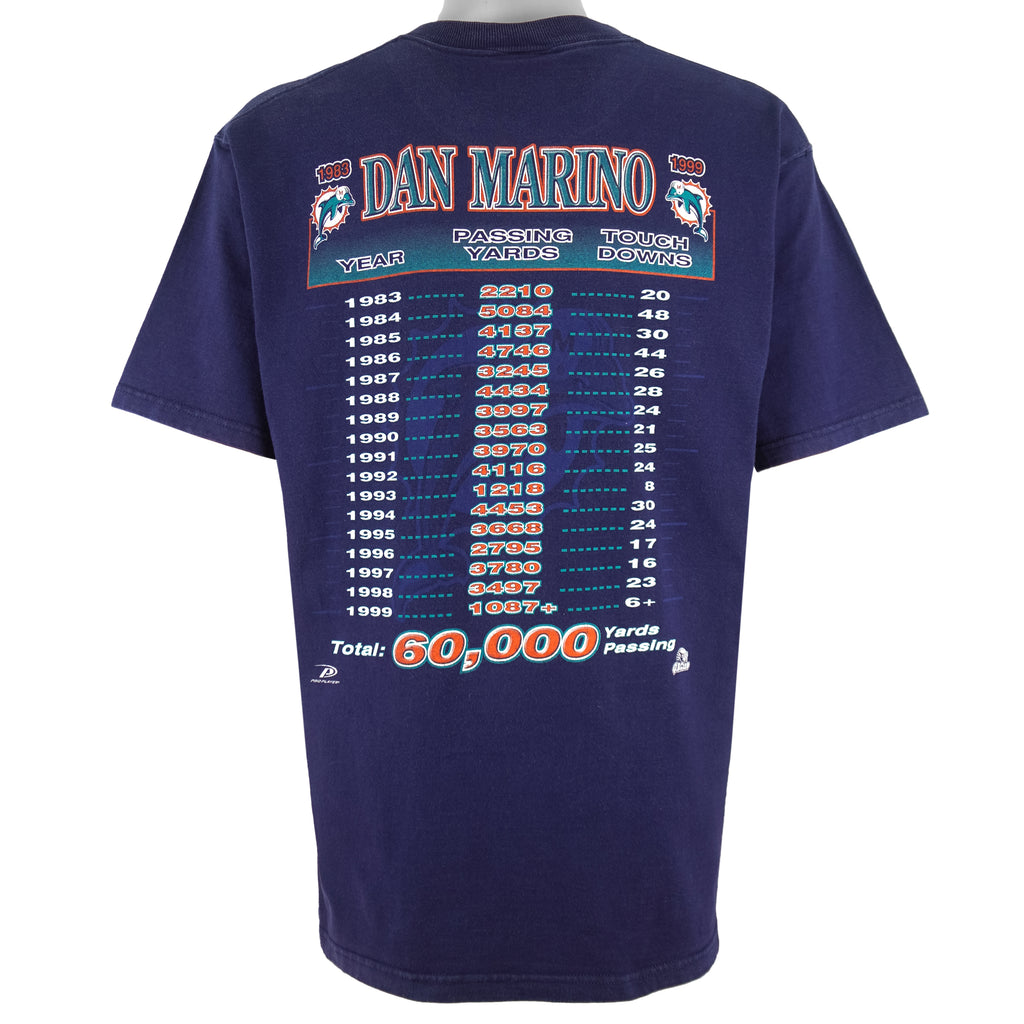 NFL (Pro Player) - Miami Dolphins Dan Marino No. 13 T-Shirt 1999 Large Vintage Retro Football