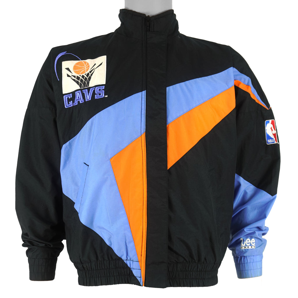 NBA (Lee) - Cleveland Cavaliers Basketball Bomber Jacket 1990s Large Vintage Retro Basketball