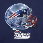 NFL - New England Patriots Helmet Crew Neck Sweatshirt 1990s Large Vintage Retro Football