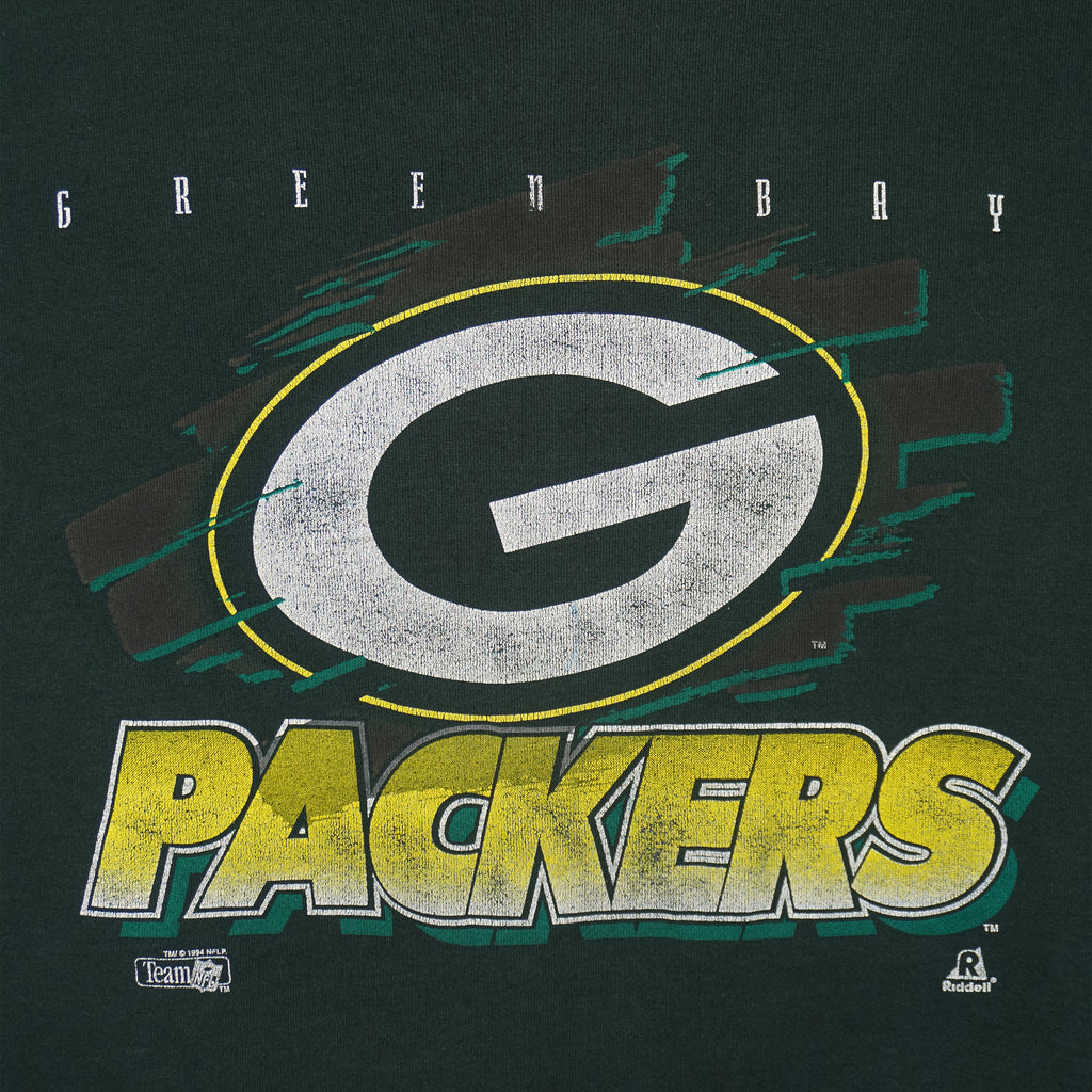 NFL - Green Bay Packers Spell-Out Crew Neck Sweatshirt 1994 X-Large Vintage Retro Football