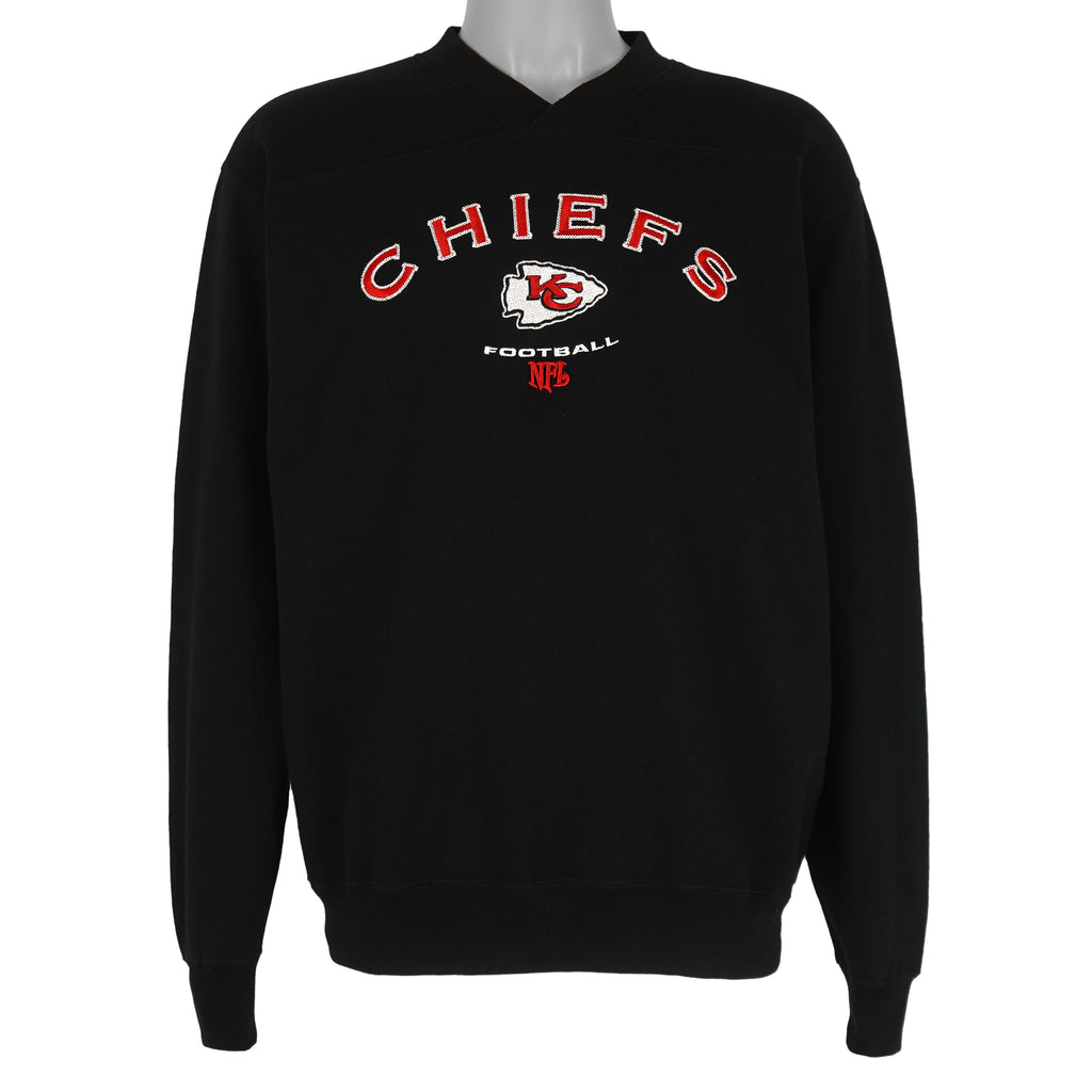 NFL - Kansas City Chiefs Embroidered Crew Neck Sweatshirt 2000s Medium Vintage Retro Football