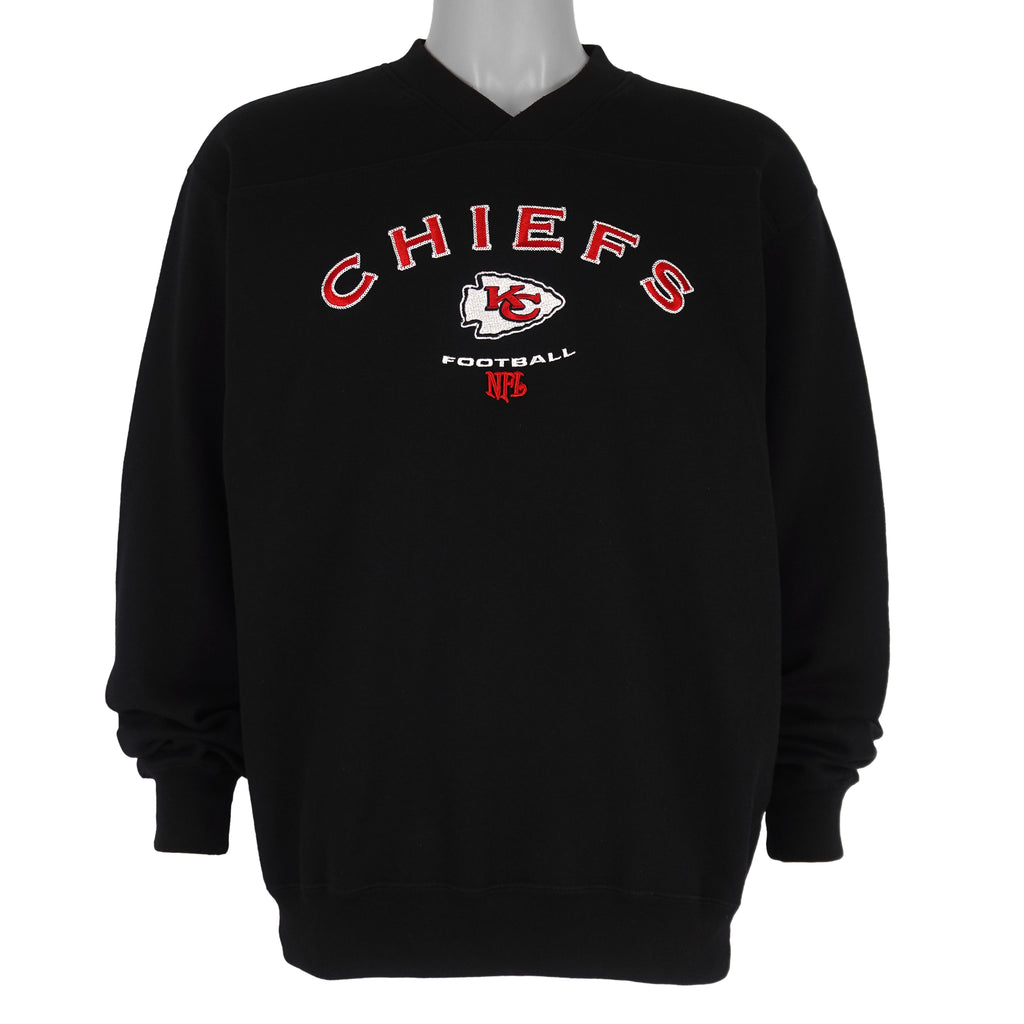 NFL - Kansas City Chiefs Embroidered Crew Neck Sweatshirt 2000s Medium Vintage Retro Football