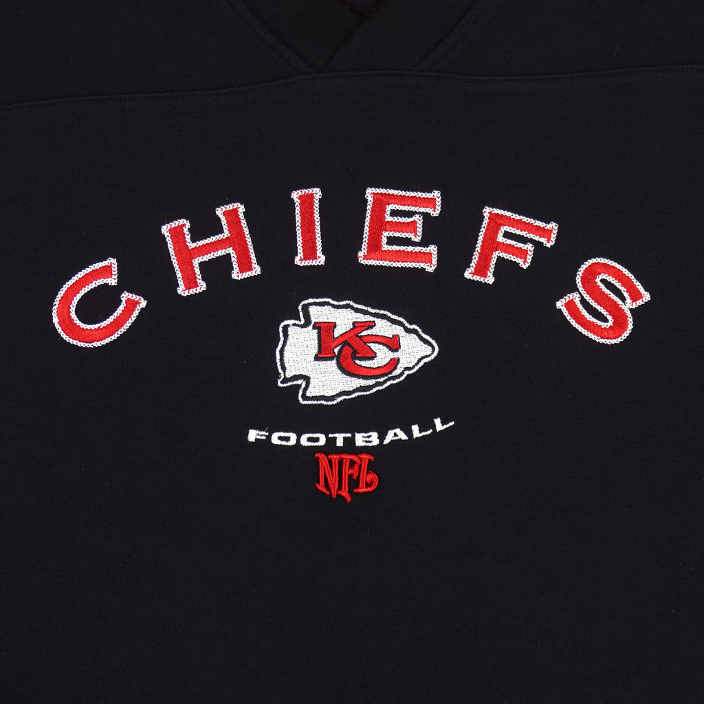 NFL - Kansas City Chiefs Embroidered Crew Neck Sweatshirt 2000s Medium Vintage Retro Football