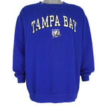 NHL - Tampa Bay Lightning Embroidered Crew Neck Sweatshirt 2000s Large Vintage Retro Hockey