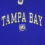 NHL - Tampa Bay Lightning Embroidered Crew Neck Sweatshirt 2000s Large Vintage Retro Hockey