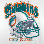 NFL (Salem) - Miami Dolphins Helmet T-Shirt 1993 X-Large Vintage Retro Football