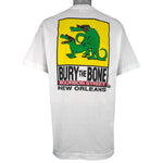 Vintage (Fruit Of The Loom) - Bury the Bone Bourbon Street T-Shirt 1990s X-Large Vintage Retro