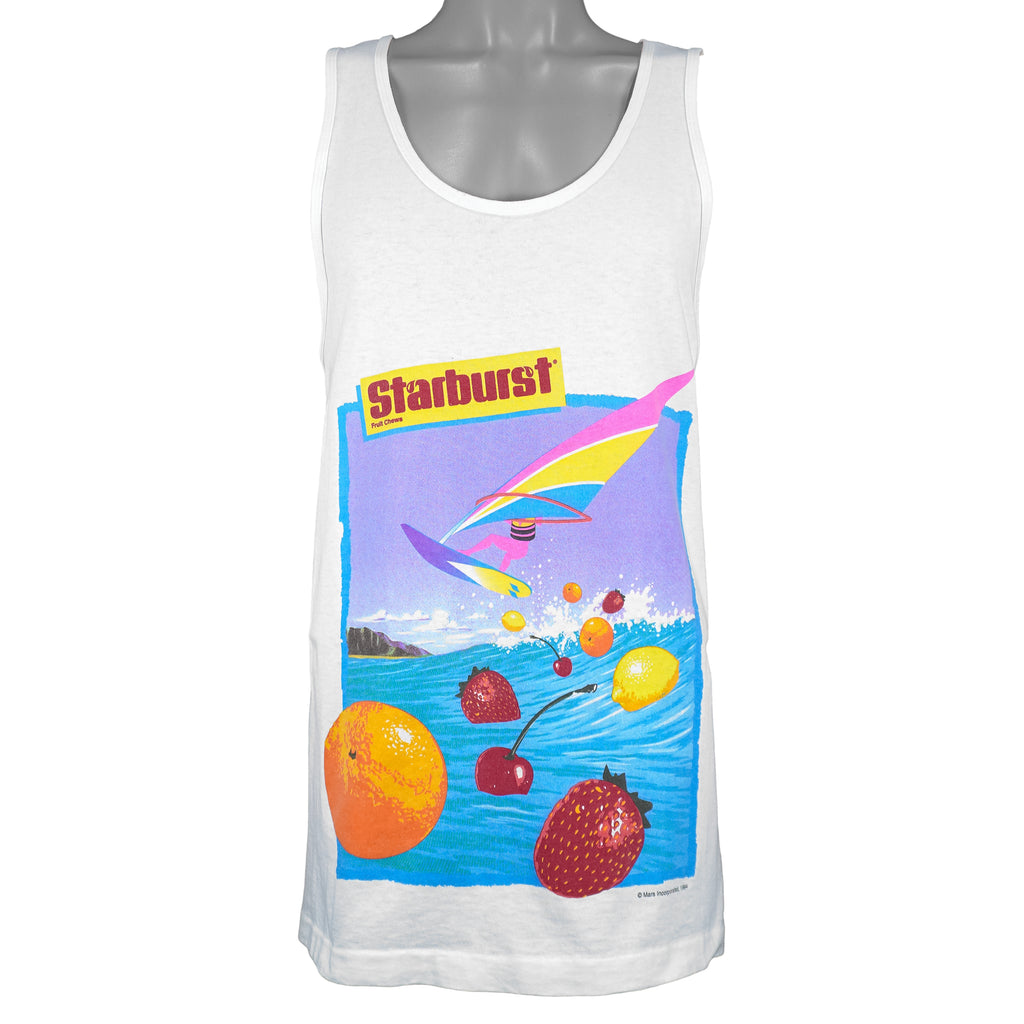 Vintage (CYRK) - Starburst Fruit Chews Sleeveless Shirt 1994 X-Large Vintage Retro