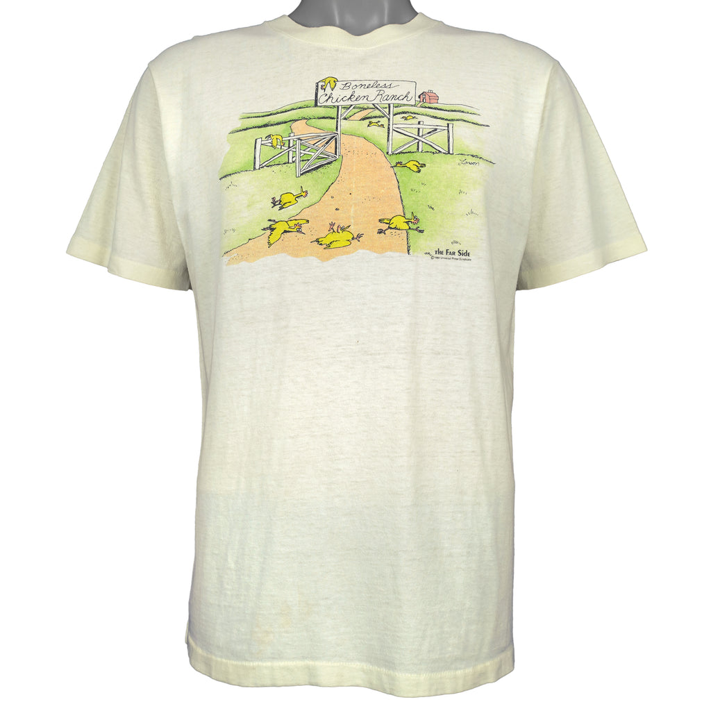 Vintage (The Far Side) - Boneless Chicken Ranch T-Shirt 1984 Large Vintage Retro