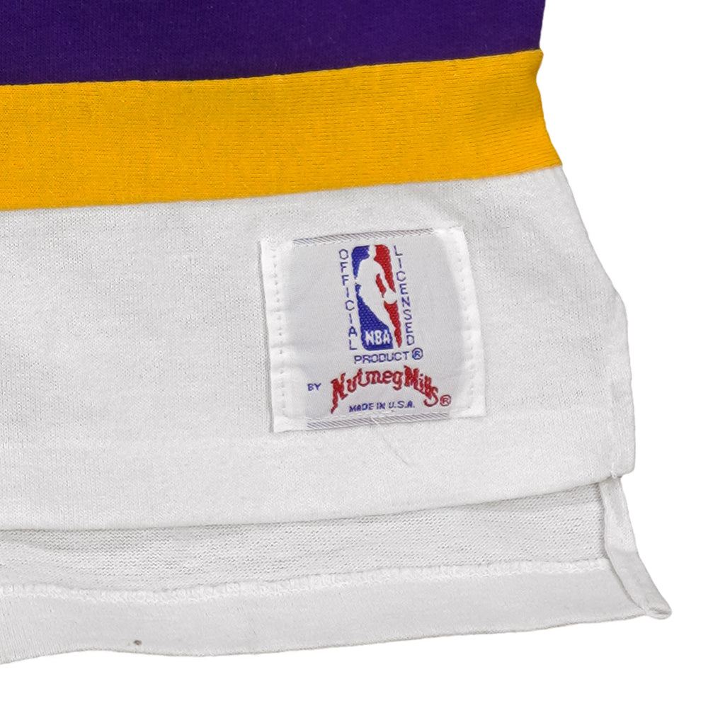 NBA (Nutmeg) - Los Angeles Lakers Basketball Jersey 1990s Medium Vintage Retro Basketball