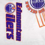 NHL (Bulletin Athletic) - Edmonton Oilers T-Shirt 1990 X-Large Vintage Retro Hockey