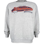 NFL (CSA) - Denver Broncos AFC Champions Crew Neck Sweatshirt 1999 Medium Vintage Retro Football