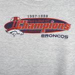 NFL (CSA) - Denver Broncos AFC Champions Crew Neck Sweatshirt 1999 Medium Vintage Retro Football