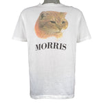 Vintage (Heavy) - Morris the  9 Lives Cat T-Shirt 1980s Large