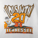 NCAA - Tennessee Vs Florida, Vols Win 20-17 T-Shirt 1998 Large Vintage Retro