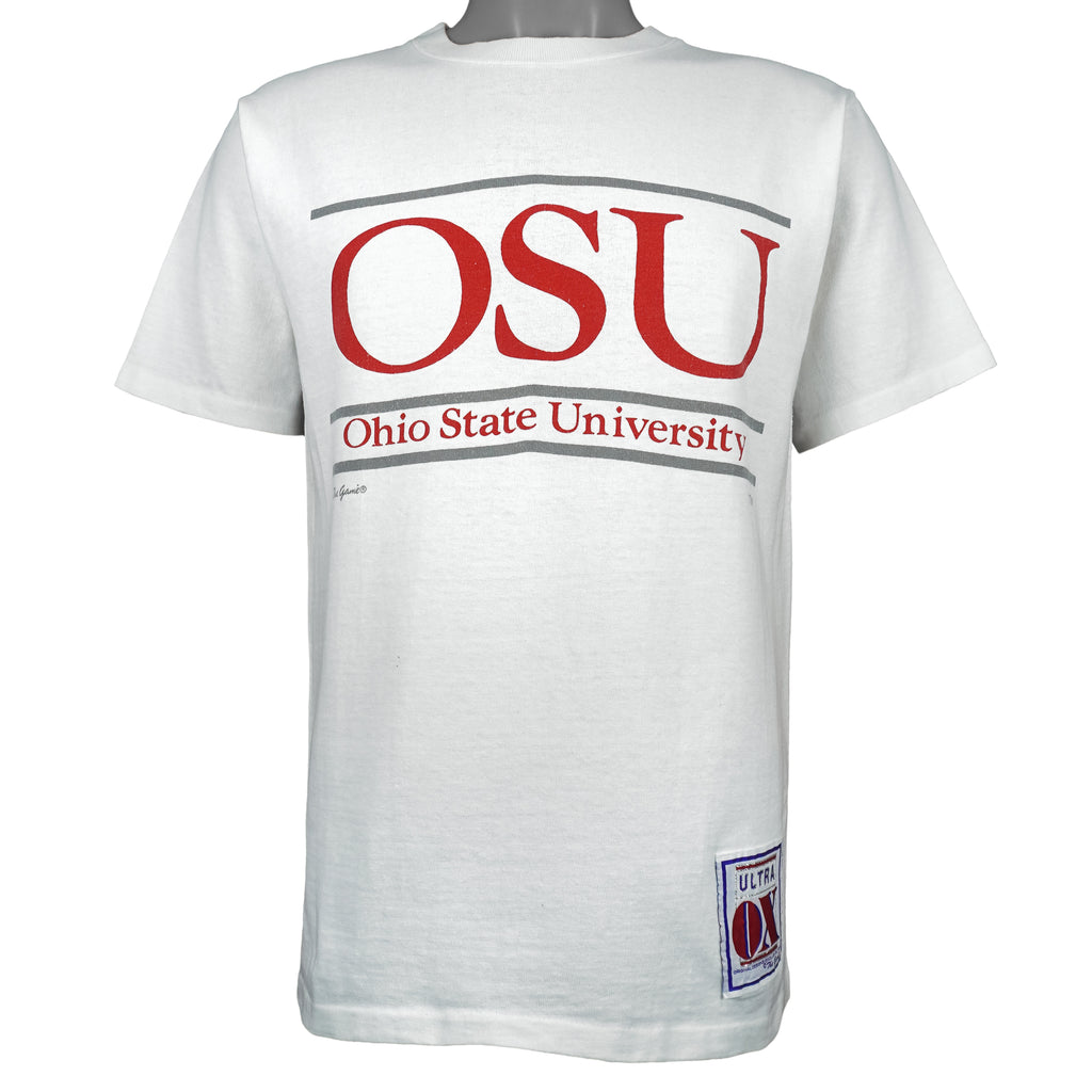 NCAA (The Game) - OSU, Ohio State University Spell-Out T-Shirt 1990s Large Vintage Retro