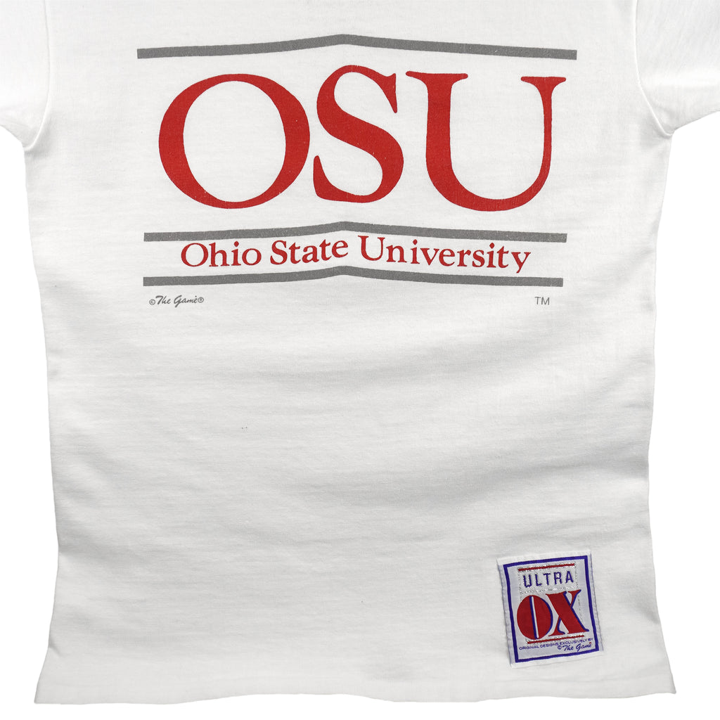 NCAA (The Game) - OSU, Ohio State University Spell-Out T-Shirt 1990s Large Vintage Retro