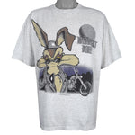 Looney Tunes - Midnight Rider Wile E. Coyote Biker T-Shirt 1997 X- Large