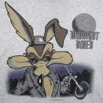 Looney Tunes - Midnight Rider Wile E. Coyote Biker T-Shirt 1997 X- Large