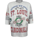 MLB (Long Gone) - St. Louis Cardinals, World Series Champs T-Shirt 1992 Large