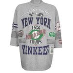 MLB (Long Gone) - New York Yankees 1956 World Series Champs T-Shirt 1992 X-Large Vintage Retro Baseball