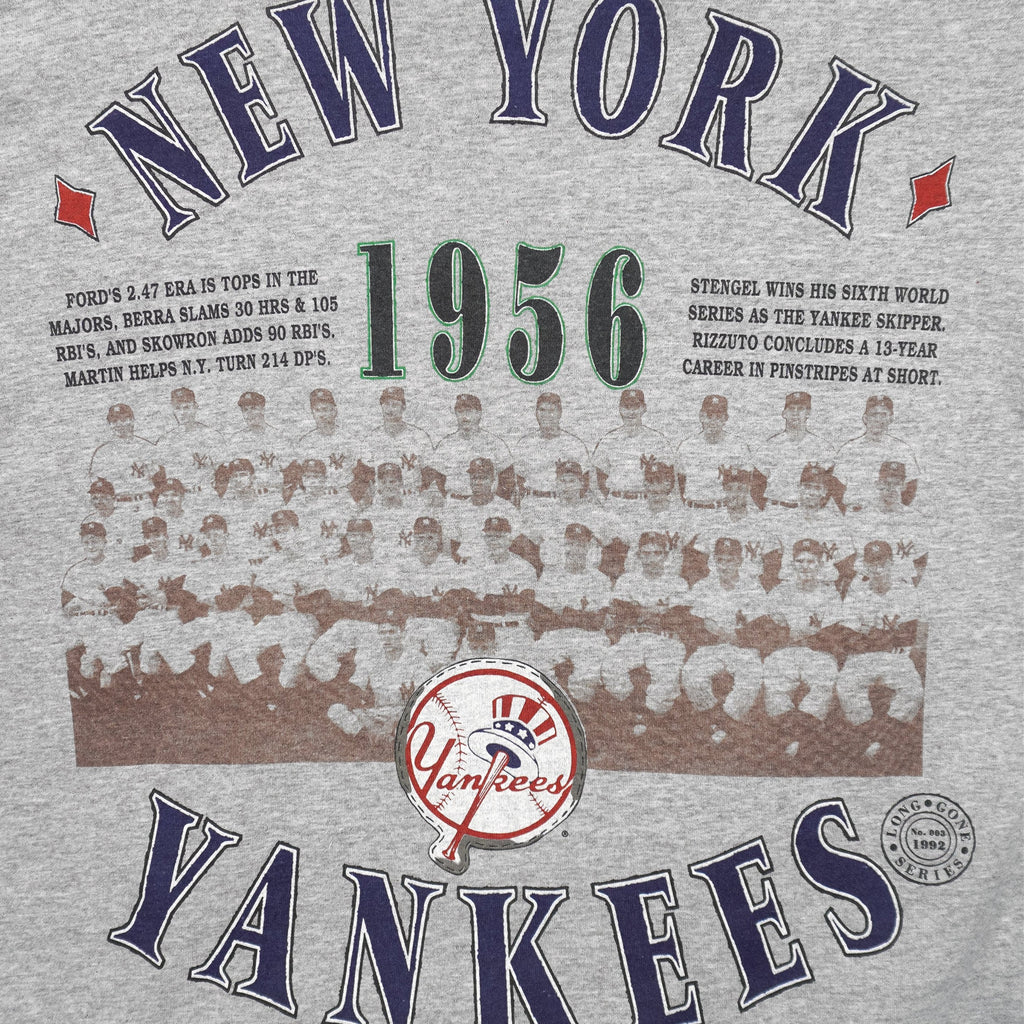 MLB (Long Gone) - New York Yankees 1956 World Series Champs T-Shirt 1992 X-Large Vintage Retro Baseball