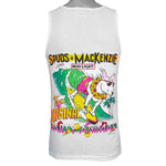 Budweiser - Bud Light Spuds Mackenzie Original Party Animal Sleeveless Shirt 1987 Small Vintage Retro