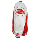 Starter - MLB Cincinnati Reds Embroidered Spell-Out Jacket 1990s Large Vintage Retro Baseball