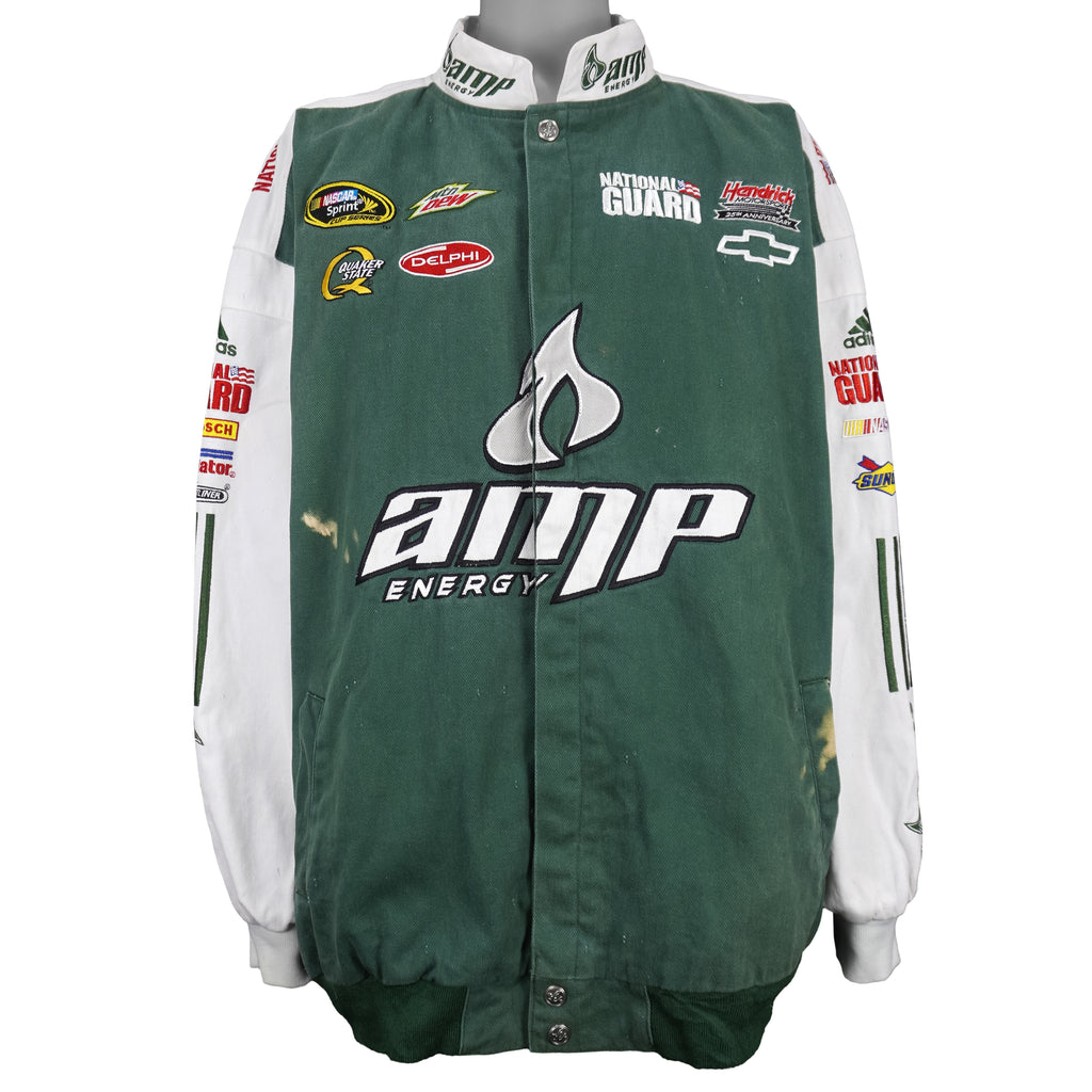 NASCAR (Chase Authentics) - Amp Energy National Guard Racing Embroidered Jacket 1990s XXX-Large Vintage Retro