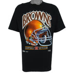 NFL (Salem) - Cleveland Browns Helmet T-Shirt 1992 X-Large