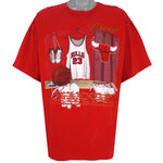 NBA (Nutmeg) - Chicago Bulls Michael Jordan Jersey Locker Room T-Shirt 1990s X-Large