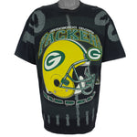 NFL (Riddell) - Green Bay Packers Helmet T-Shirt 1997 X-Large Vintage Retro Football