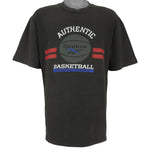 Reebok - Athletic Basketball Spell-Out T-Shirt 1990s Large