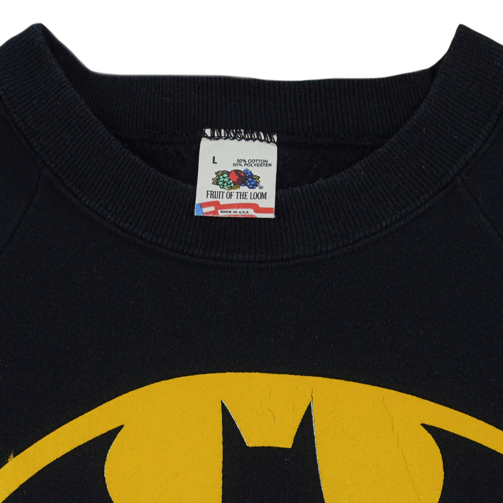 Vintage (Fruit of the loom) - Batman DC Comics Crew Neck Sweatshirt 1990s Large Vintage Retro