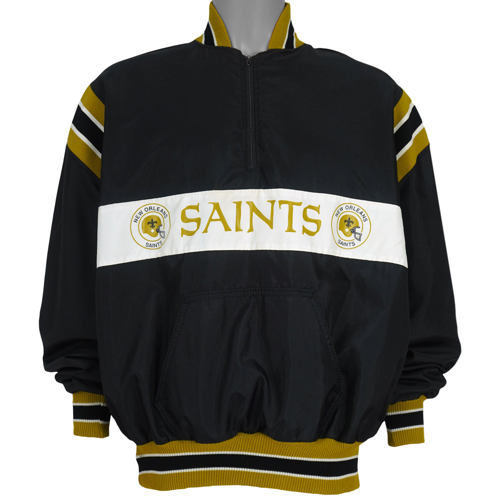 NFL (DeLong) - New Orleans Saints Windbreaker 1990a X-Large Vintage Retro Football