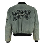 NFL - Los Angeles Raiders Distressed Bomber Jacket 1990s Small