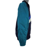 Adidas - Blue & Teal Colorblock Windbreaker 1990s X-Large Vintage Retro