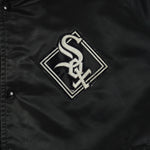 MLB - Black Chicago White Sox Satin Jacket 1990s X-Large Vintage Retro Baseball