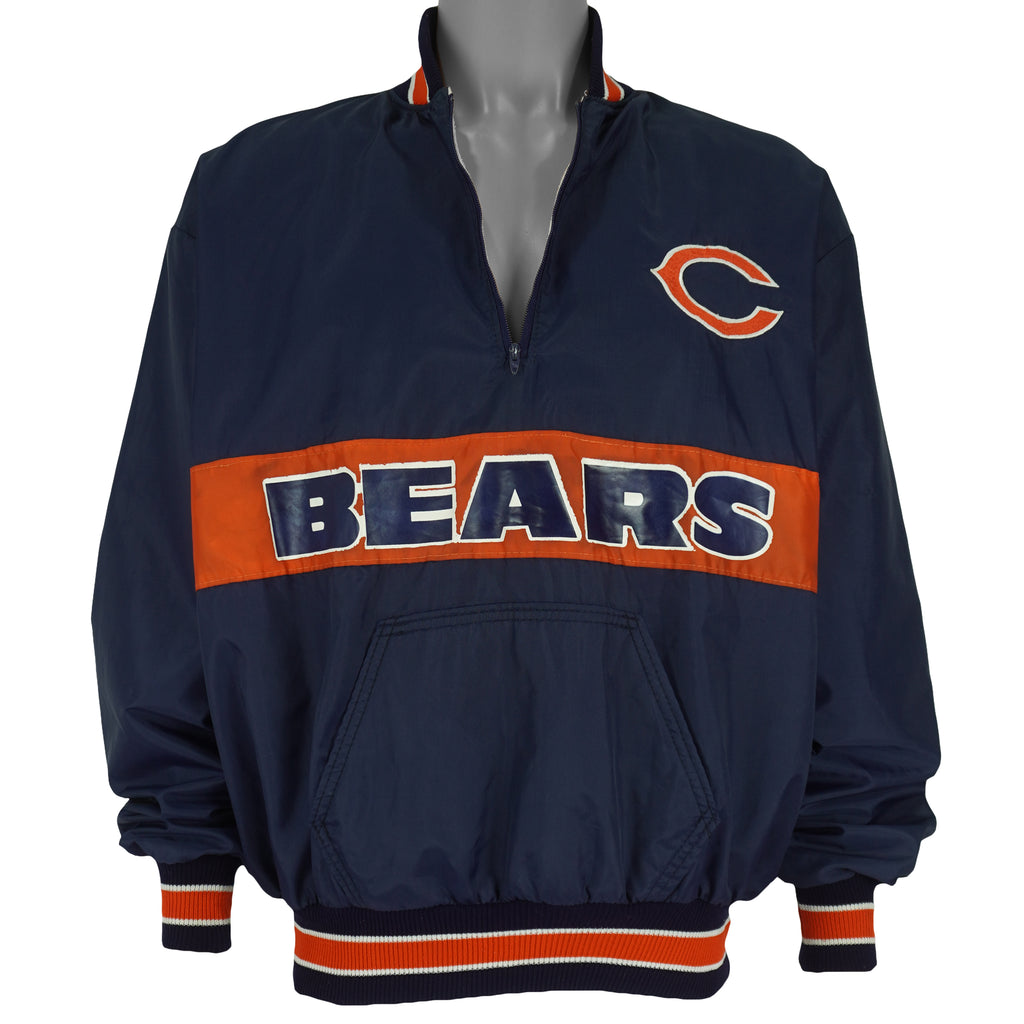 NFL (DeLong) - Chicago Bears 1/4 Zip-Up Pullover Jacket 1990s X-Large