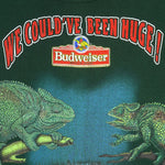 Budweiser (Tultex) - We Could Have Been Huge Lizards Sweatshirt 1997 Large Vintage Retro