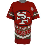 NFL (Salem) - San Francisco 49ers All Over Print T-Shirt 1995 X-Large