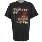 NFL (Logo 7) - Denver Broncos Super Bowl XXXII Champions T-Shirt 1990s X-Large Vintage Retro Football