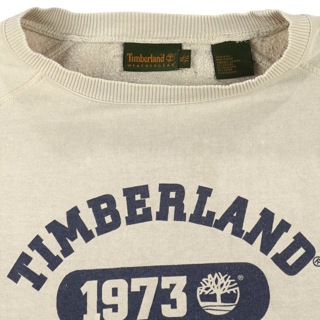 Timberland - 1973 Original Spell-Out Crew Neck Sweatshirt 1990s X-Large Vintage Retro