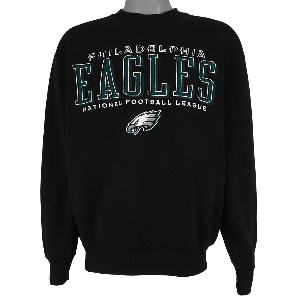 NFL (Pro player) - Philadelphia Eagles Crew Neck Sweatshirt 1990s Large Vintage Retro Football