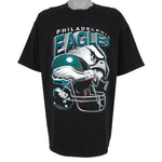 NFL (Dynasty) - Philadelphia Eagles Helmet T-Shirt 1990s X-Large Vitage Retro Football