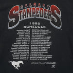 CFL (Watson's) - Calgary Stampeders Helmet T-Shirt 1995 Large Vintage Retro