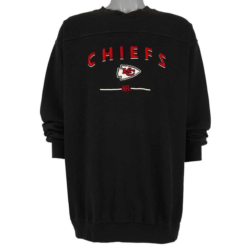 NFL - Kansas City Chiefs Embroidered Crew Neck Sweatshirt 1990s X-Large Vintage Retro Football