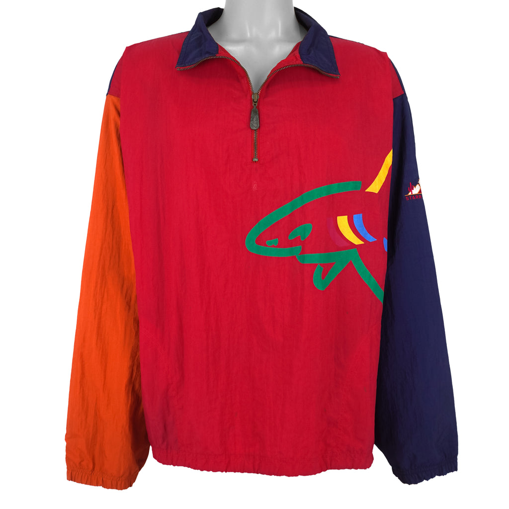 Reebok - Starr Pass Colorblock Pullover Windbreaker 1990s Large Vintage Retro