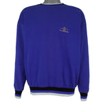 Nautica - Purple Crew Neck Sweatshirt 1990s Medium Vintage Retro